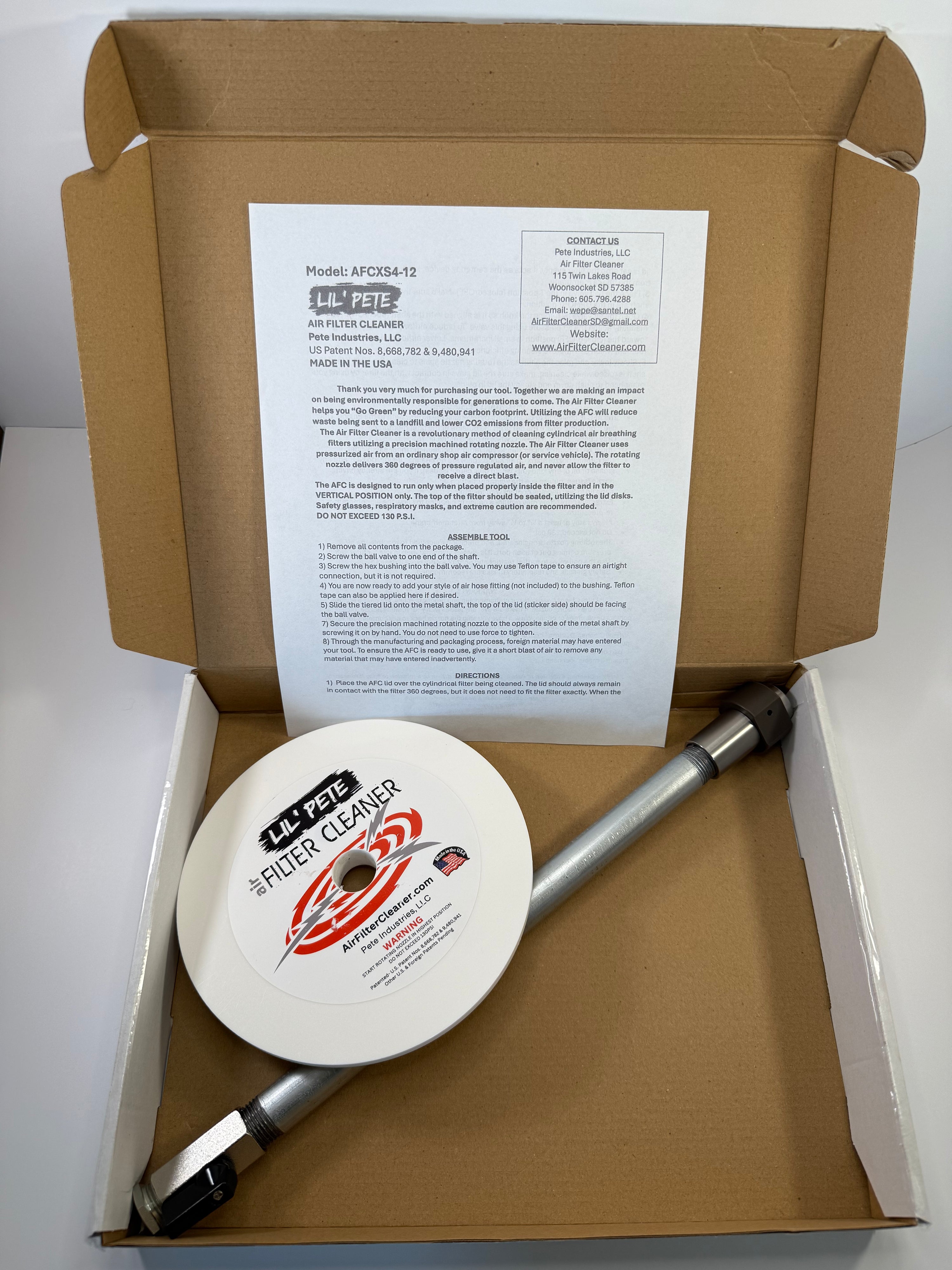 Lil' Pete Air Filter Cleaner Tool Kit